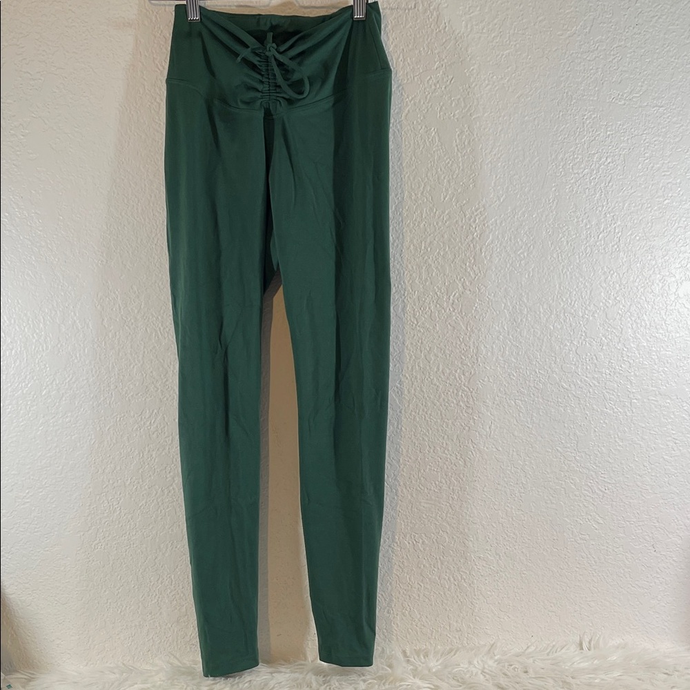 PINK VICTORIA’S SECRET High Waist Full Length Ruched V Legging Green Size Small - Picture 2 of 8
